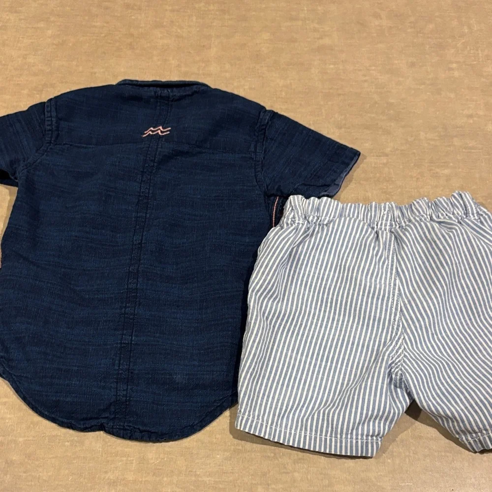 Cute outfit - Navy and White -548sku